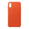 Apple iPhone X Leather Case Bright Orange (MRGK2) - зображення 1
