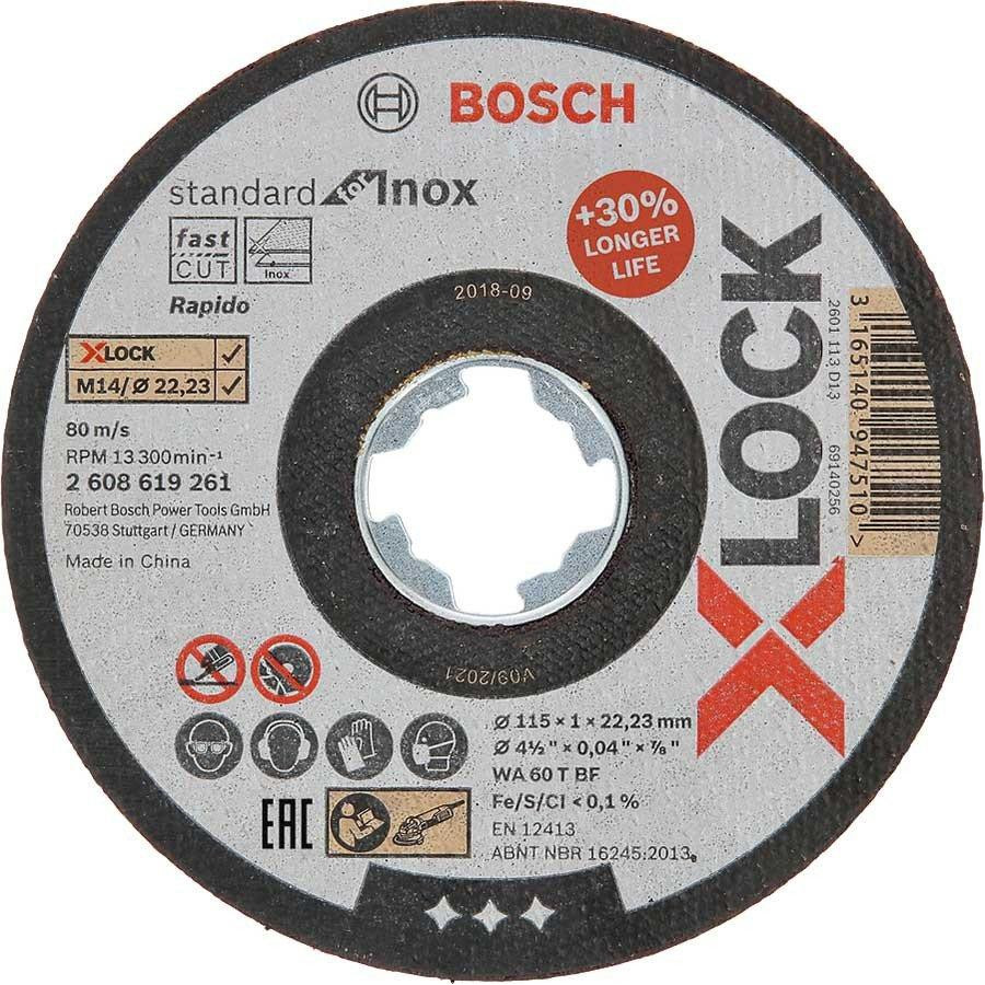 Bosch Standard for Inox 115x1,0x22,23мм 10шт. (2608619266) - зображення 1