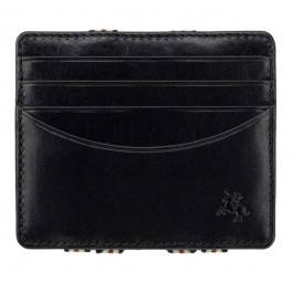 Visconti Чёрный кожаный картхоледр - мини кошелёк  VSL38 BLK