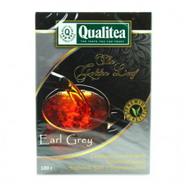 Qualitea Чай чорний  Earl Grey Бергамот, 100 г (4820053770417)
