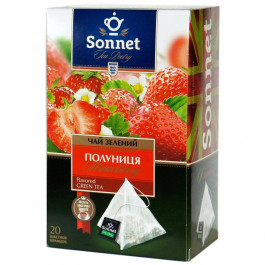 Sonnet Чай зелений  Полуниця, 20 пакетиків (4820082705909)