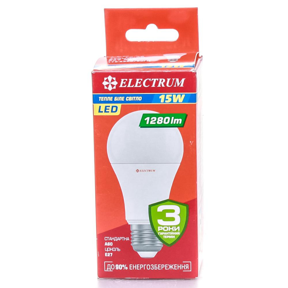 Electrum LED A60 15W Е27 3000 PA LS-32 (A-LS-1395) - зображення 1