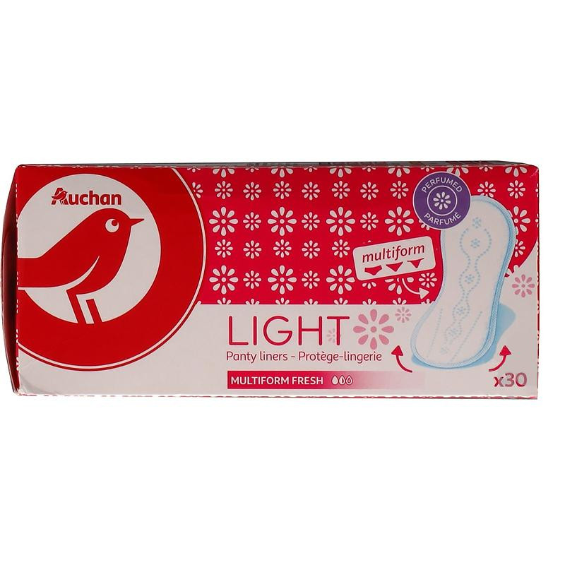 Auchan Прокладки ежедневные  Light Multiform Fresh дезодорированные, 30 шт. (3245678667859) - зображення 1