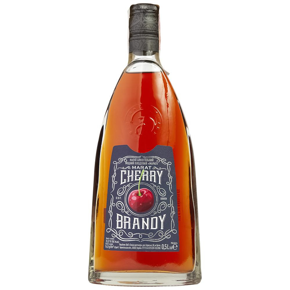 Гринвич Напиток крепкий плодовый Марат cherry brendy 0,5 л 35% (4820094252231) - зображення 1