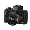 Canon EOS M50 Mark II kit (15-45mm) + Premium Live Stream kit Black (4728C059) - зображення 1