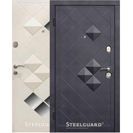 Steelguard Luxor Чорний мат/Білий шовк