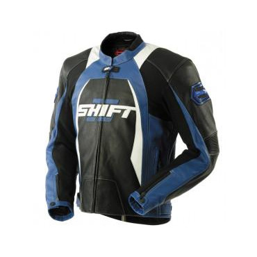 SHIFT Мотокуртка  SR-1 Leather Black-Blue-White 2XL - зображення 1