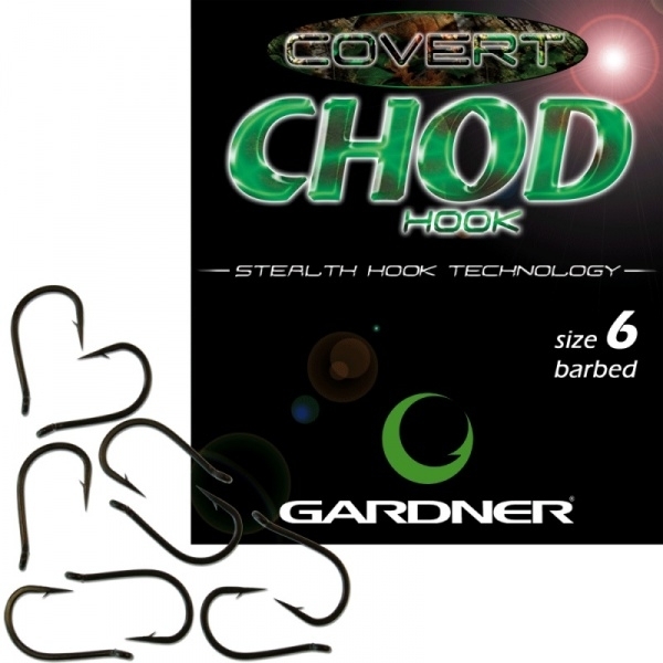 Gardner Covert Chod Hook Barbed №4 (10pcs) - зображення 1