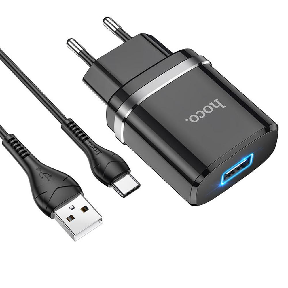 Hoco N1 Ardent + USB Type-C Black - зображення 1