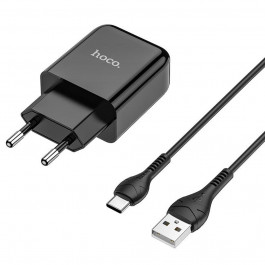 Hoco N2 Vigour single port + USB Type-C Black