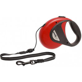 Karlie-Flamingo Повідець рулетка  Dogx2GO Cord M для собак світловідбиваючий шнур до до 20 кг 8 м червоний (43871)