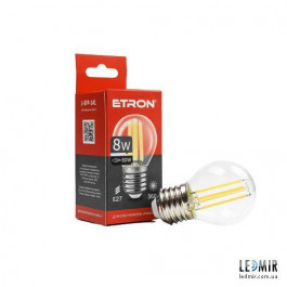 Etron LED Filament 1-EFP-141 G45 8W 3000K E27