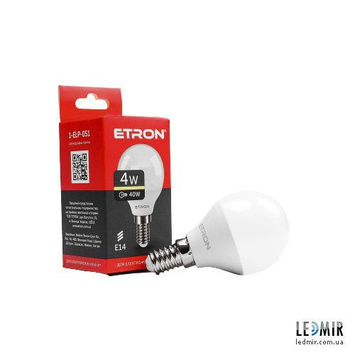 Etron LED Light 1-ELP-051 G45 4W 3000K E14 - зображення 1