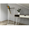 Haustier Стенд для папуги підлоговий Loft White 50х50х125см - зображення 1