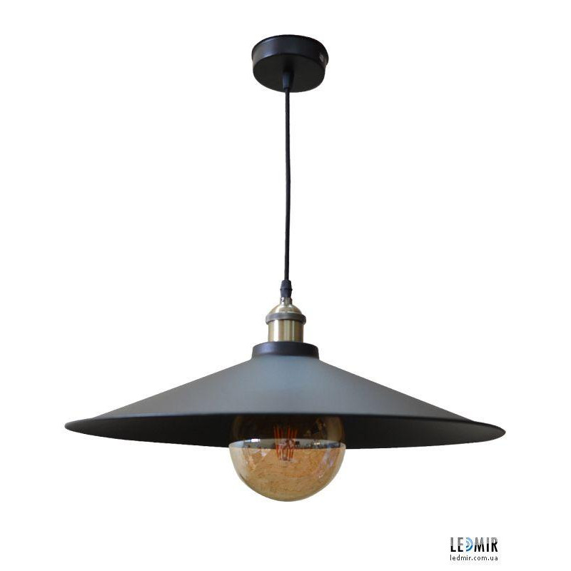 MSK Electric Потолочный подвесной светильник NL 450 DOME, черный - зображення 1