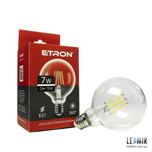 Etron LED Filament 1-EFP-162 G95 7W 4200K E27 - зображення 1