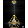 MSK Electric Потолочный подвесной светильник NL 0537 G GRID, золотой - зображення 1