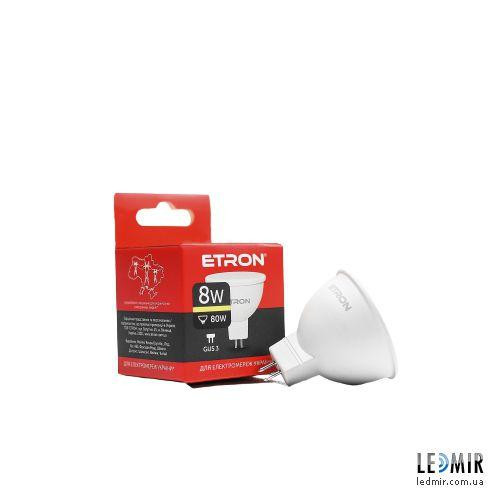 Etron LED Light 1-ELP-065 MR16 8W 3000K GU5.3 - зображення 1