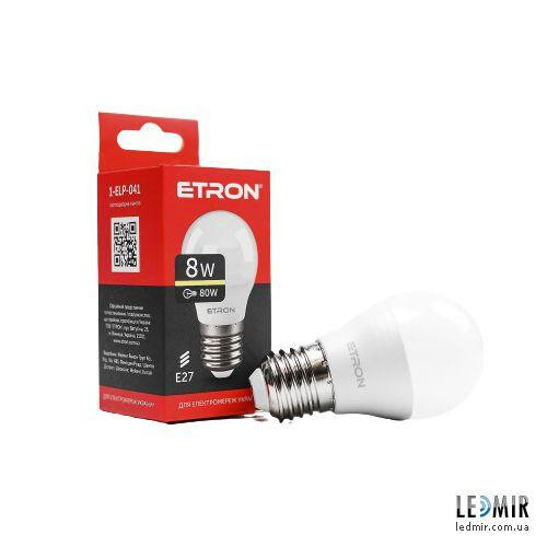 Etron LED Light 1-ELP-041 G45 8W 3000K E27 - зображення 1