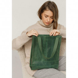 BlankNote Шкіряна жіноча сумка шоппер Бетсі  BN-BAG-10-iz зелена