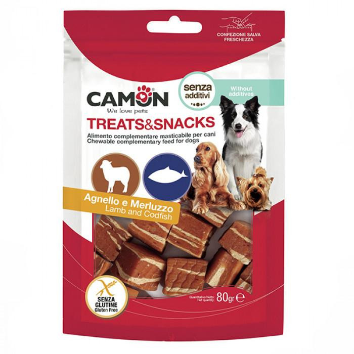 Camon Treats & Snacks Lamb and codfish cubes 80 г (AE707) - зображення 1