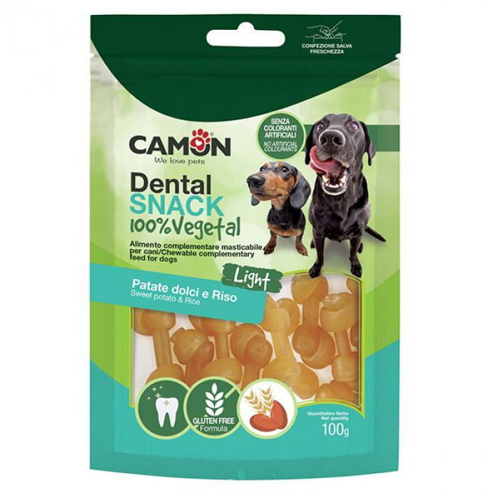 Camon Dental snack knotted bones with sweet potato and rice 100 г (AE332) - зображення 1