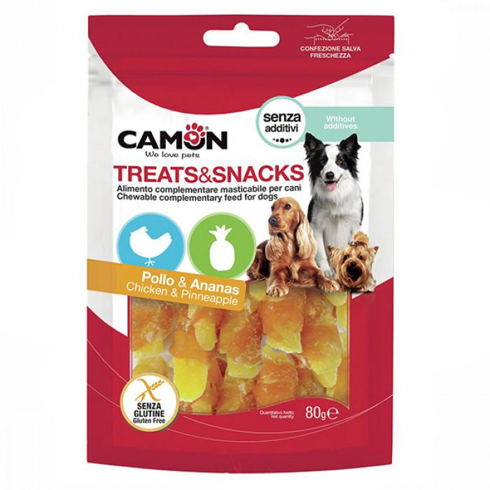 Camon Treats & Snacks Pineapple and chicken bits 80 г (AE022) - зображення 1