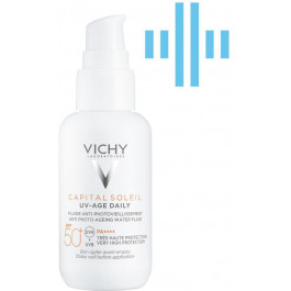 Vichy Солнцезащитный невесомый флюид  Capital Soleil UV-Age Daily против признаков фотостарения кожи лица 