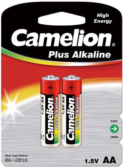 Camelion AA bat Alkaline 2шт Plus Alkaline (LR6-BP2) - зображення 1