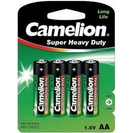 Camelion AA bat Zinc-Carbon 4шт Green Series (R6P-BP4G)