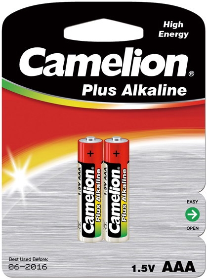 Camelion AAA bat Alkaline 2шт Plus Alkaline (LR03-BP2) - зображення 1