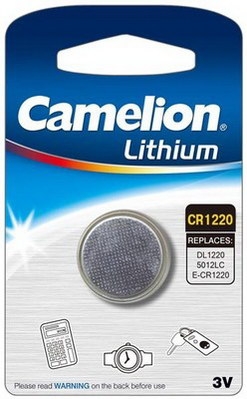 Camelion CR-1220 bat(3B) Lithium 1шт (CR1220-BP1) - зображення 1