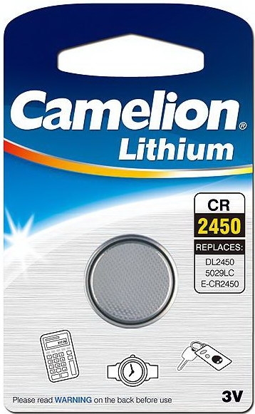 Camelion CR-2450 bat(3B) Lithium 1шт (CR2450-BP1) - зображення 1