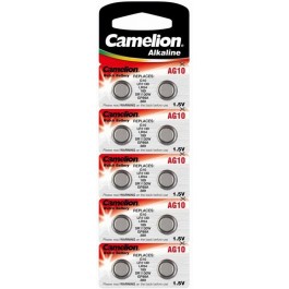 Camelion LR1130 bat(1.5B) Alkaline 10шт (AG10-BP10)