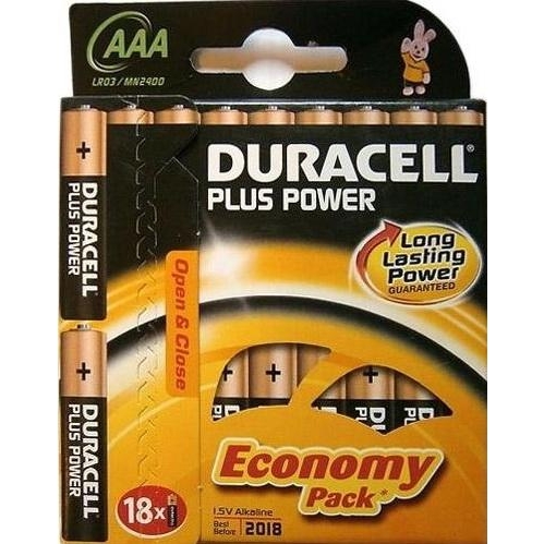 Duracell AAA bat Alkaline 18шт Basic 81422470 - зображення 1