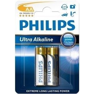 Philips AA bat Alkaline 2шт Ultra Alkaline (LR6E2B/10) - зображення 1