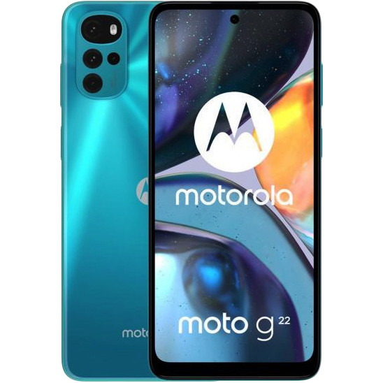 Motorola Moto G22 4/64GB Iceberg Blue (PATW0030) - зображення 1