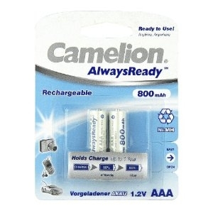 Camelion AAA 800mAh NiMh 2шт Always Ready (NH-AA800ARBP2) - зображення 1