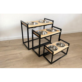 Haustier Loft Black Natural Wood M (T2-1-B01)