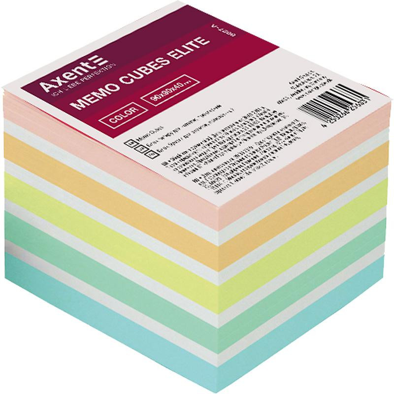 Axent Бумага для заметок Elite Color 90х90х40 мм 420 листов 8027-a - зображення 1