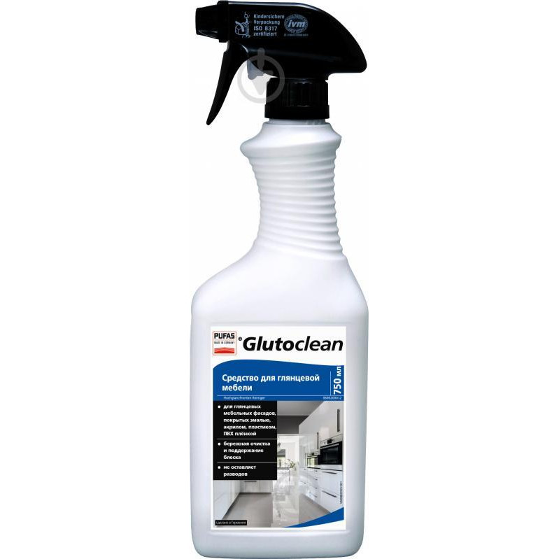 Glutoclean Средство для очистки глянцевой мебели 0,75 л (4044899498926) - зображення 1