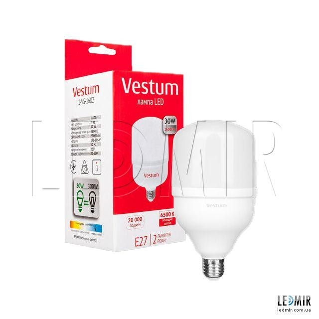 Vestum LED T100 30W 6500K 220V E27 (1-VS-1602) - зображення 1