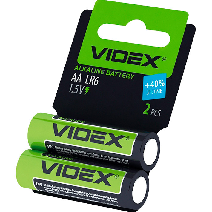 VIDEX AA bat Alkaline 2шт (21162) - зображення 1