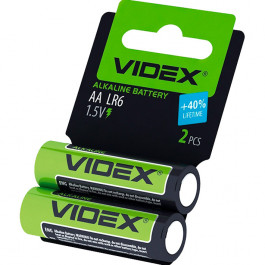 VIDEX AA bat Alkaline 2шт (21162)