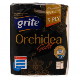 Grite Бумажные полотенца Orchidea Gold, 90 отрывов, 3 слоя, 2 рулона (4770023347951)