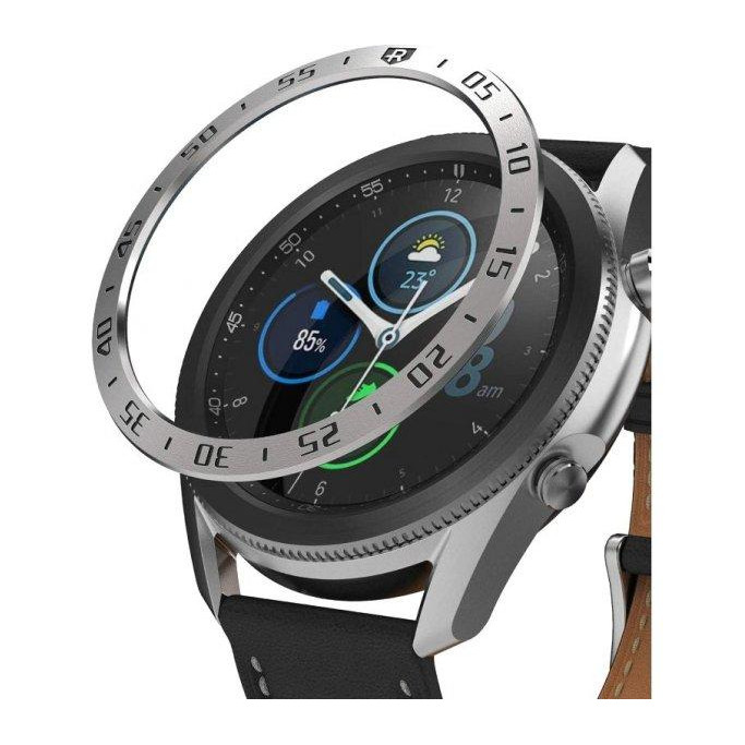 Ringke Защитная накладка  Bezel Styling для Samsung Galaxy Watch 3 45 mm GW3-45-01 Silver (RCS4907) - зображення 1