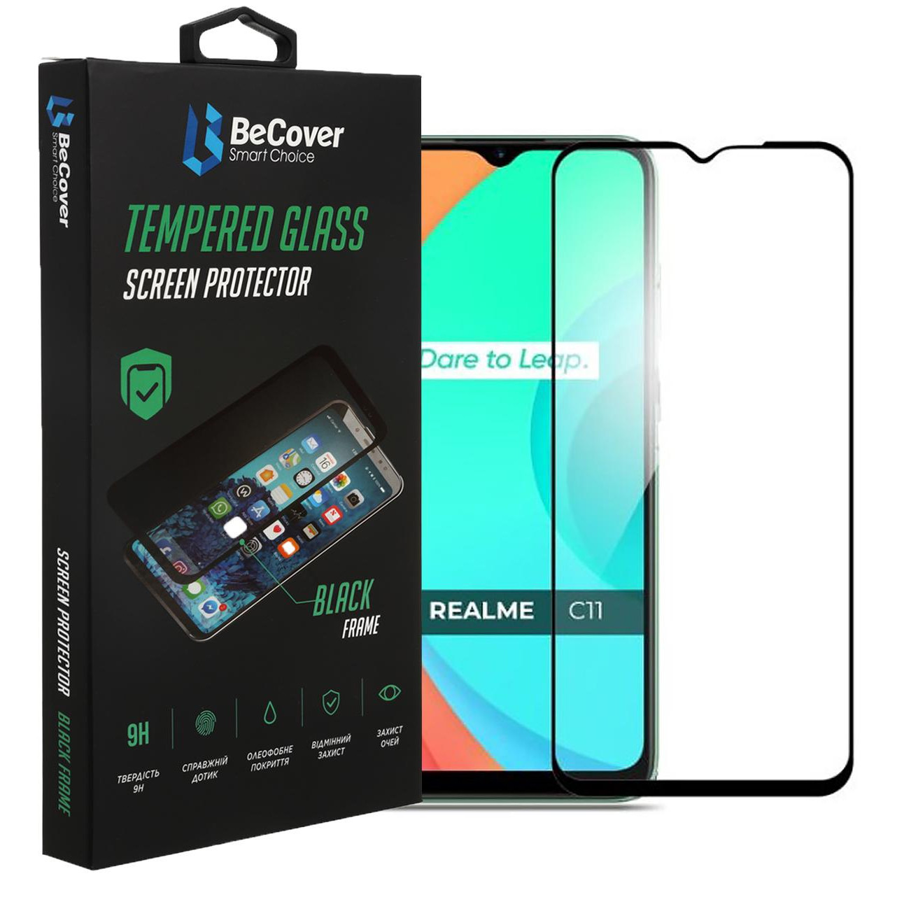 BeCover Захисне скло  для Realme C11 2021 Black (708153) - зображення 1