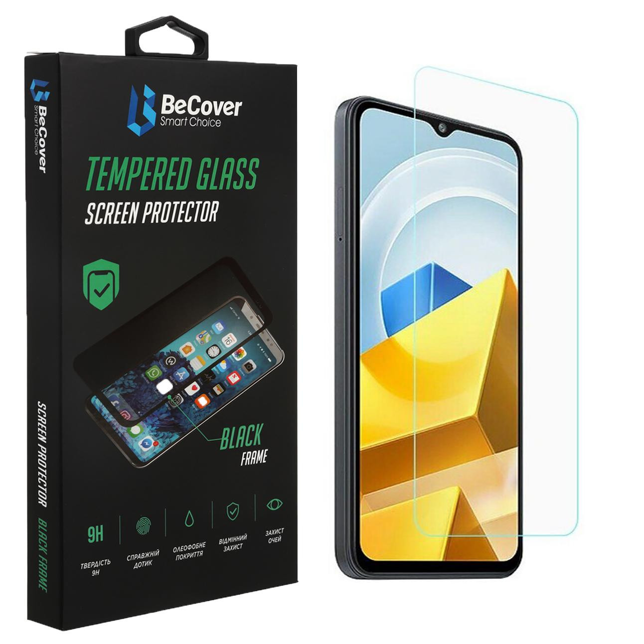 BeCover Захисне скло  для Poco M5 4G 3D Crystal Clear Glass (708097) - зображення 1