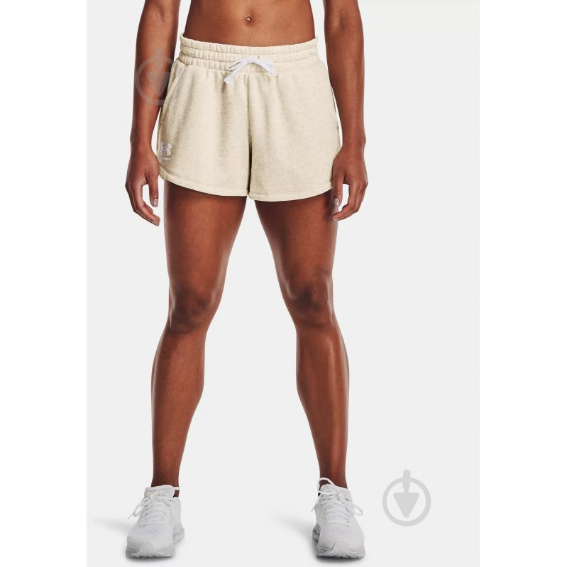 Under Armour Спортивные шорты  Rival Fleece Short 1369858-783 S Бежевые (195252401122) - зображення 1