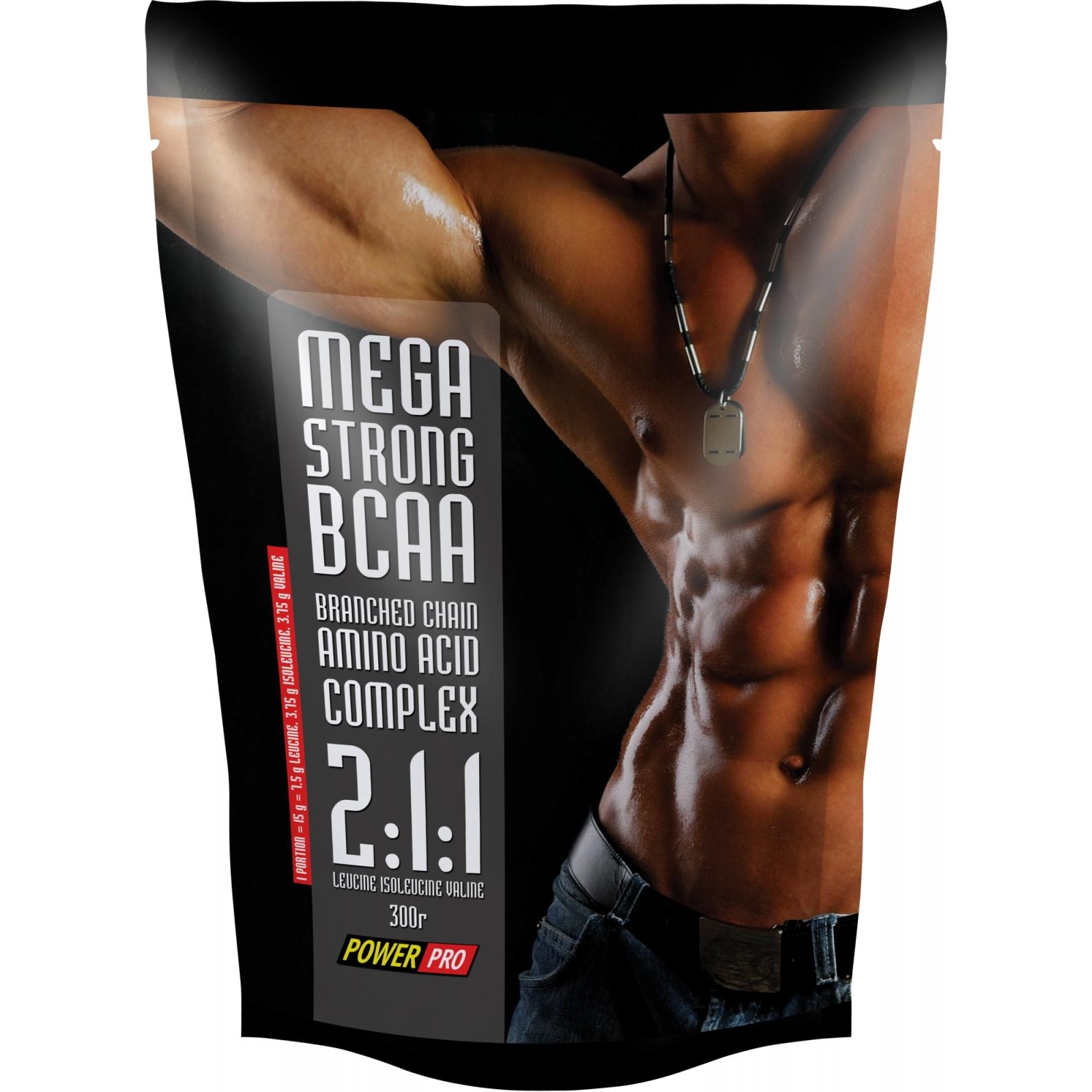 Power Pro Mega Strong BCAA 300 g /60 servings/ Без вкуса - зображення 1